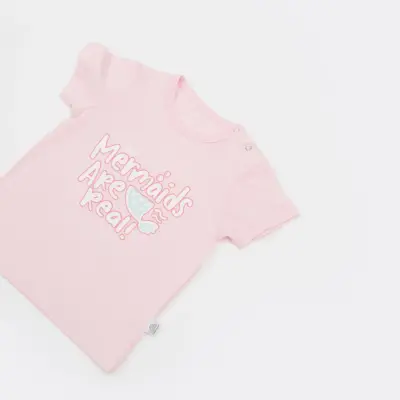 Bibaby Kız T-Shirt Bimini The Mermaid Pembe - 4