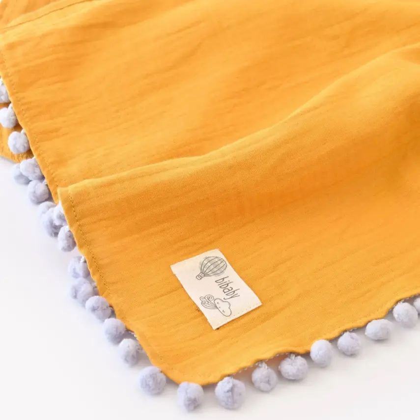 Bibaby Müslin Puset Örtüsü Hardal - 4