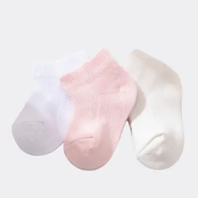 Bibaby Organik Çorap Soket 3lü Summer Pembe - 3