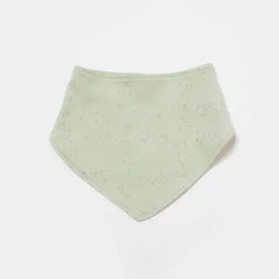 Bibaby Organik Fular Önlük 2li  Tiny Birds Ekru - Yeşil - 4