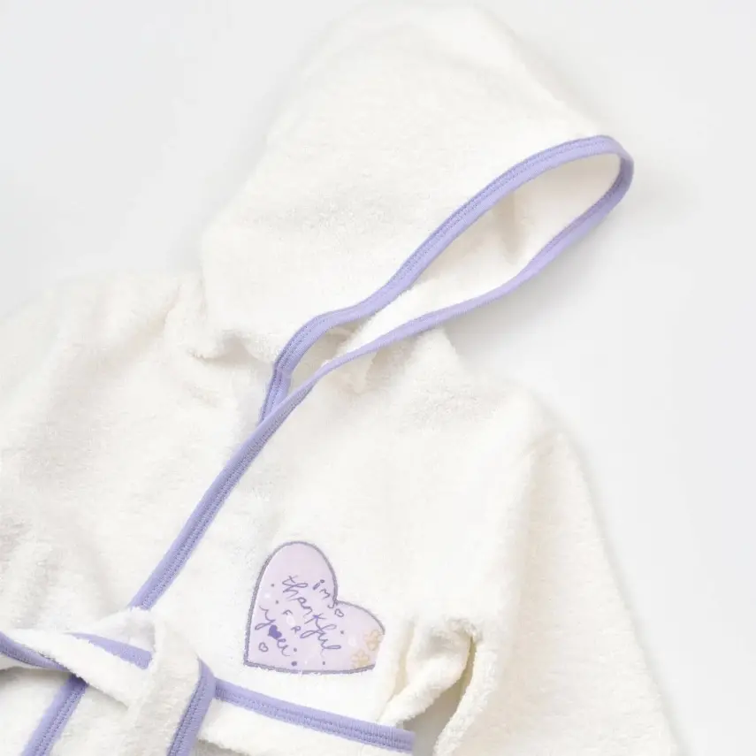 Bibaby Organik Havlu Takımı Love You Baby Yellow Lavender - 6
