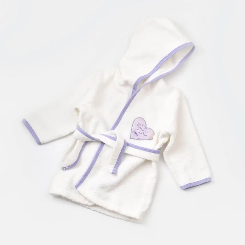 Bibaby Organik Havlu Takımı Love You Baby Yellow Lavender - 3