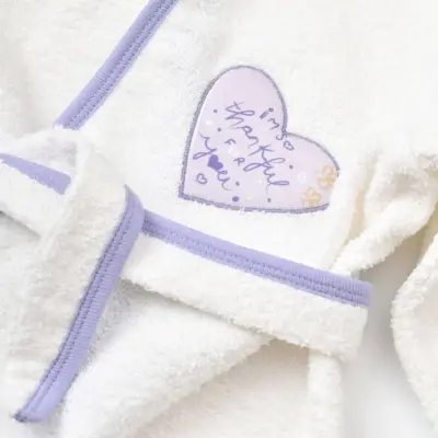 Bibaby Organik Havlu Takımı Love You Baby Yellow Lavender - 11