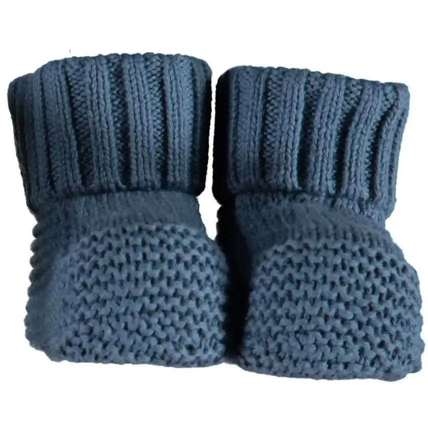 Bibaby Organik Patik Colors Triko Mavi - 1