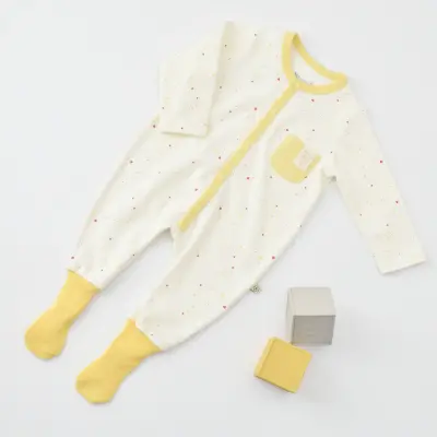 Bibaby Organik Tulum Çoraptolon Baby Racoon Vanilla Ice - 6