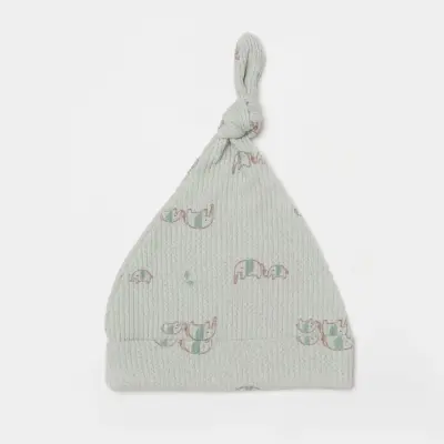 Bibaby Organik Zıbın Takımı 3lü Waffle I Love My Mama Bej - Mint - 3