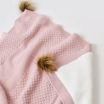 Bibaby Unisex Battaniye Triko Elegance Pembe - 8