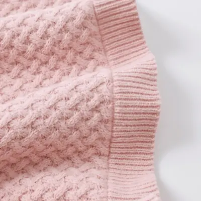 Bibaby Unisex Battaniye Triko Elegance Pembe - 11