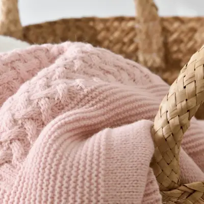 Bibaby Unisex Battaniye Triko Elegance Pembe - 6