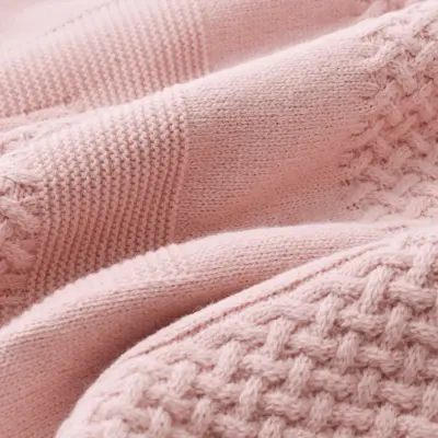 Bibaby Unisex Battaniye Triko Elegance Pembe - 7