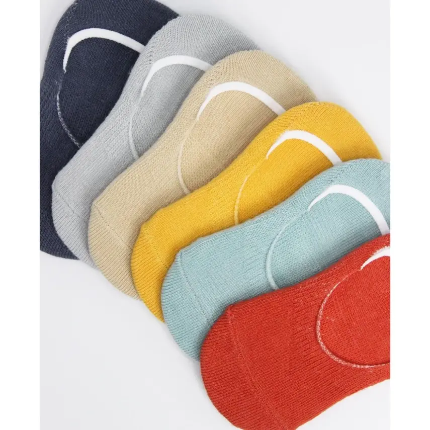 Bibaby Unisex Çorap Babet Silikonlu Bistyle 6lı Kiremit - 8