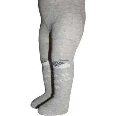 Bibaby Unisex Çorap Külotlu Desenli Gri - Ayı - 8