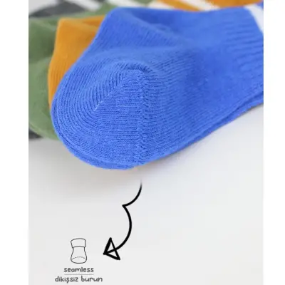 Bibaby Unisex Çorap Soket Bistyle 6lı Penye Çemberli Haki - 3