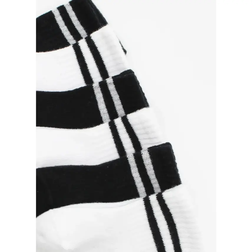 Bibaby Unisex Çorap Soket Bistyle 6lı Penye Çemberli Siyah - Beyaz - 6