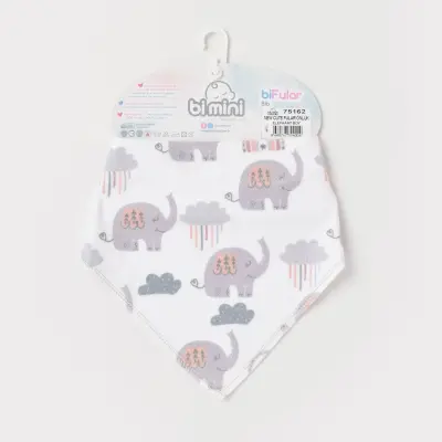 Bibaby Unisex Fular Önlük Bimini New Cute Elephant Boy - 2