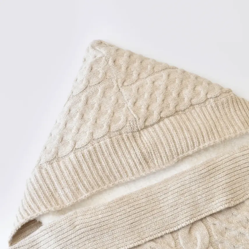 Bibaby Unisex Kundak Zincir Triko Bej - 6