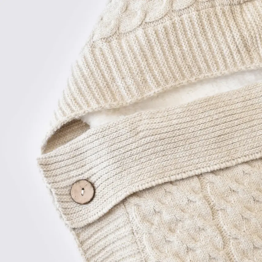 Bibaby Unisex Kundak Zincir Triko Bej - 8