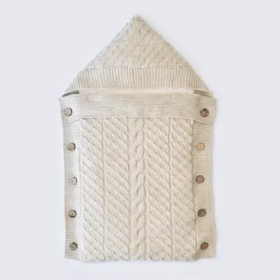 Bibaby Unisex Kundak Zincir Triko Bej