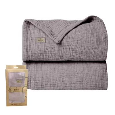 Bibaby Unisex Müslin Örtü Bistyle Antrasit