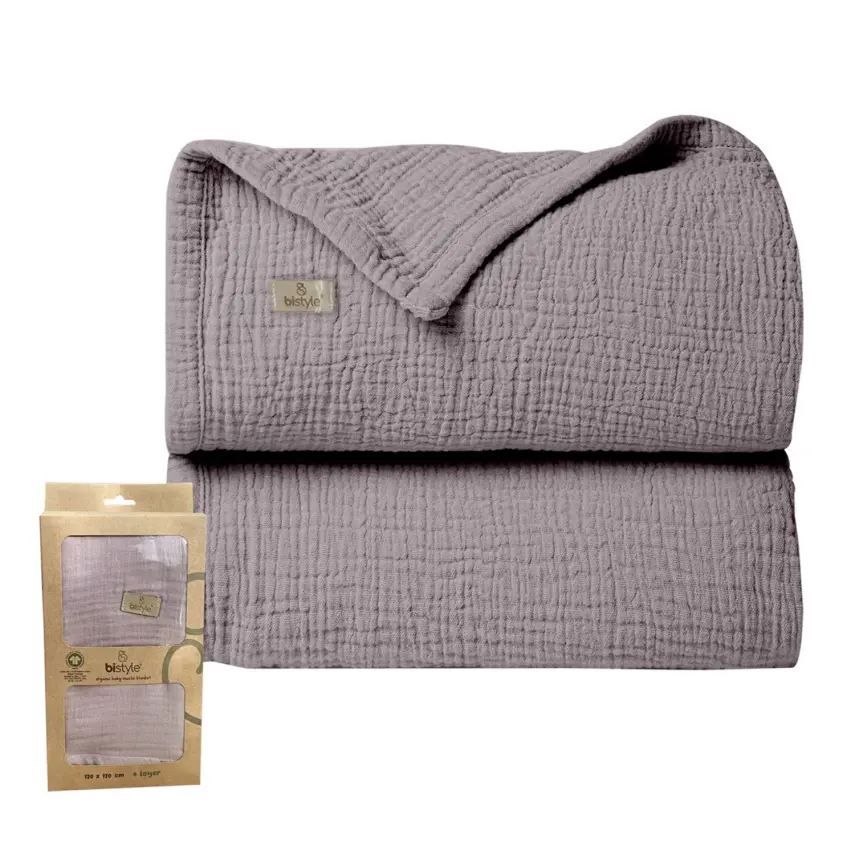 Bibaby Unisex Müslin Örtü Bistyle Antrasit - 1