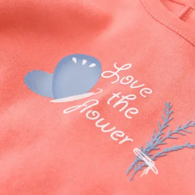 Bibaby Unisex Organik 2li Takım Wild Flowers Coral - 3