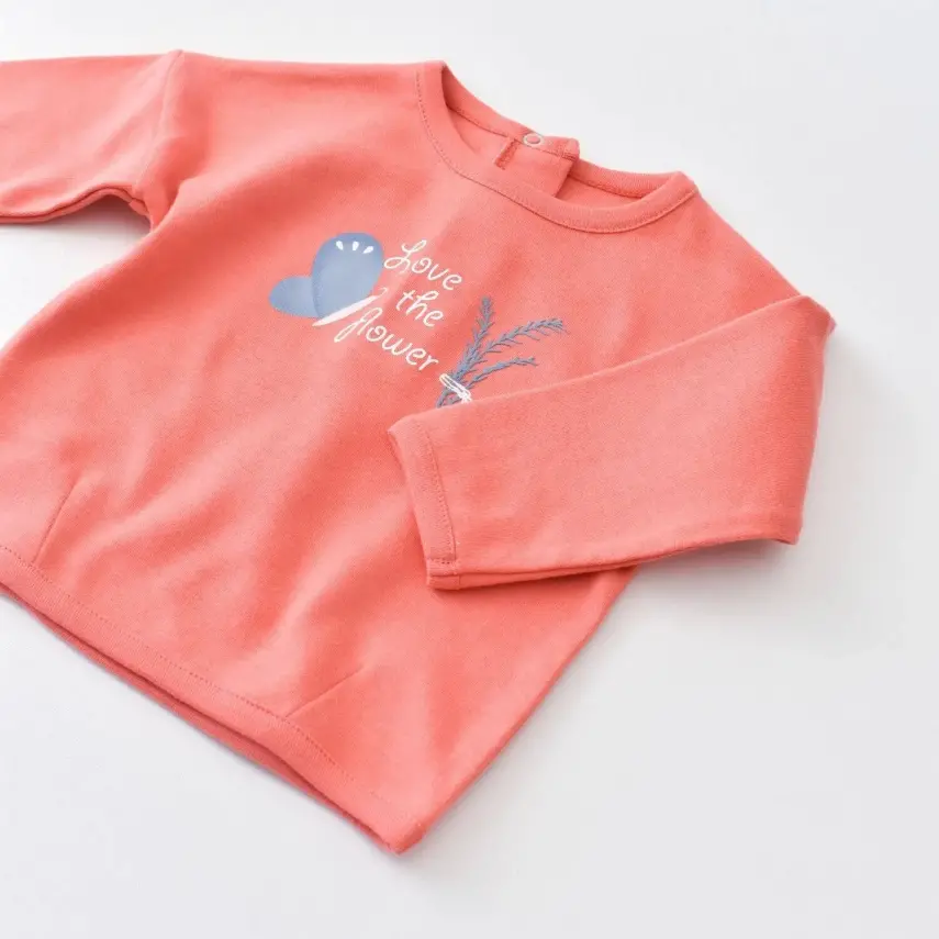 Bibaby Unisex Organik 2li Takım Wild Flowers Coral - 4