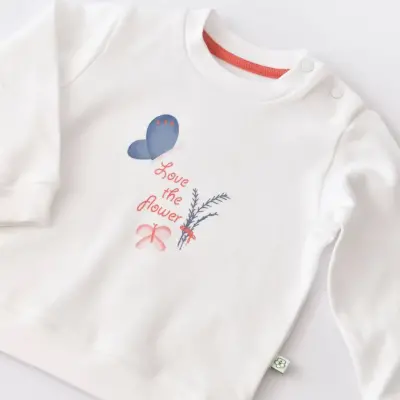 Bibaby Unisex Organik 3lü Takım Wild Flowers Coral - 10