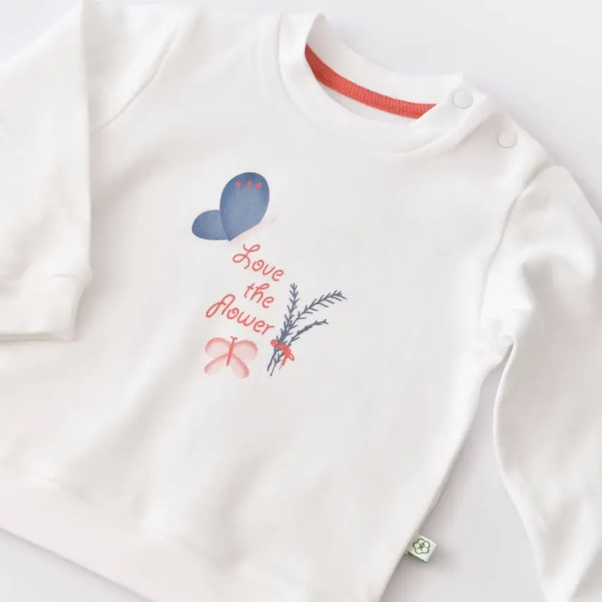 Bibaby Unisex Organik 3lü Takım Wild Flowers Coral - 15