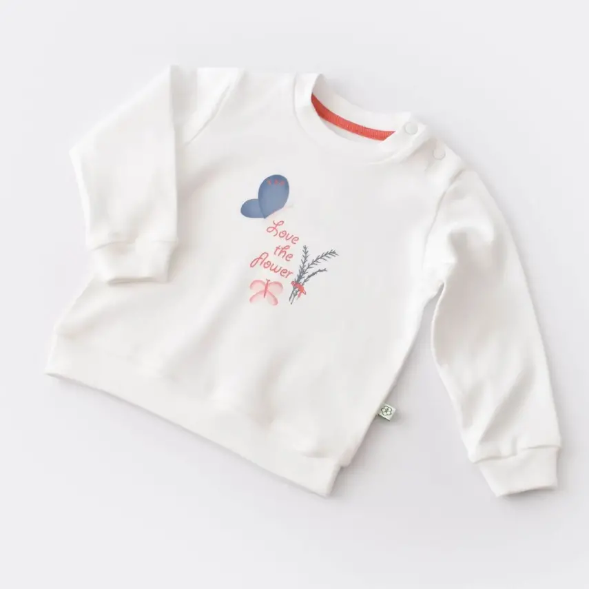 Bibaby Unisex Organik 3lü Takım Wild Flowers Coral - 14