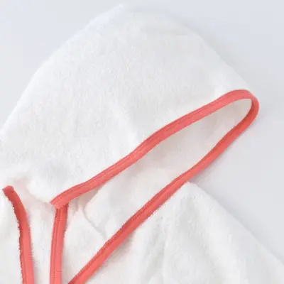 Bibaby Unisex Organik Bebek Bornoz Takımı Wild Flowers Coral - 14