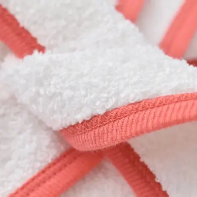 Bibaby Unisex Organik Bebek Bornoz Takımı Wild Flowers Coral - 16