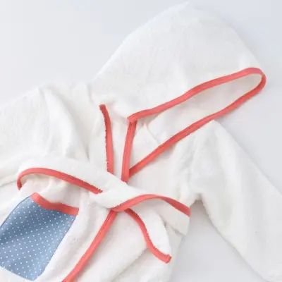 Bibaby Unisex Organik Bebek Bornoz Takımı Wild Flowers Coral - 12