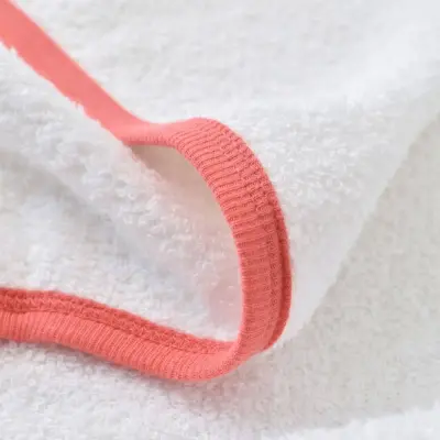 Bibaby Unisex Organik Bebek Bornoz Takımı Wild Flowers Coral - 6