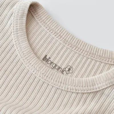 Bibaby Unisex Organik Body Relax Modal Bej - 11