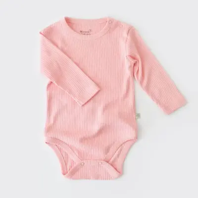 Bibaby Unisex Organik Body Relax Modal Pembe - 1