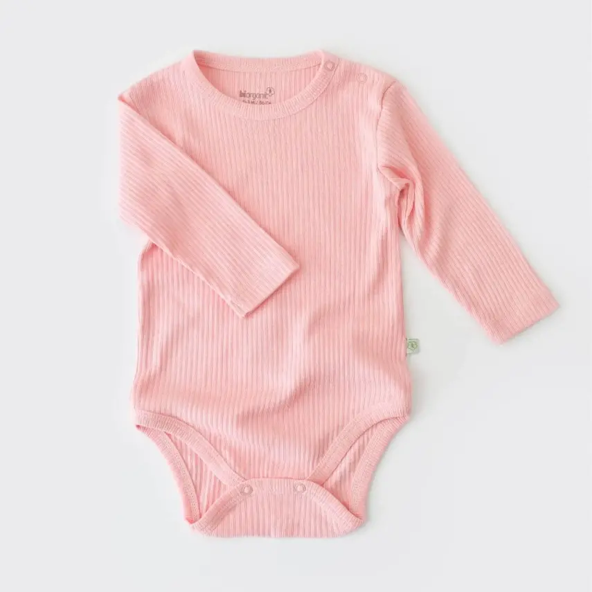 Bibaby Unisex Organik Body Relax Modal Pembe - 1