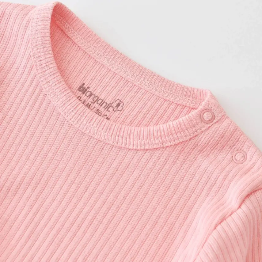 Bibaby Unisex Organik Body Relax Modal Pembe - 18