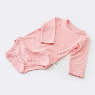 Bibaby Unisex Organik Body Relax Modal Pembe - 8