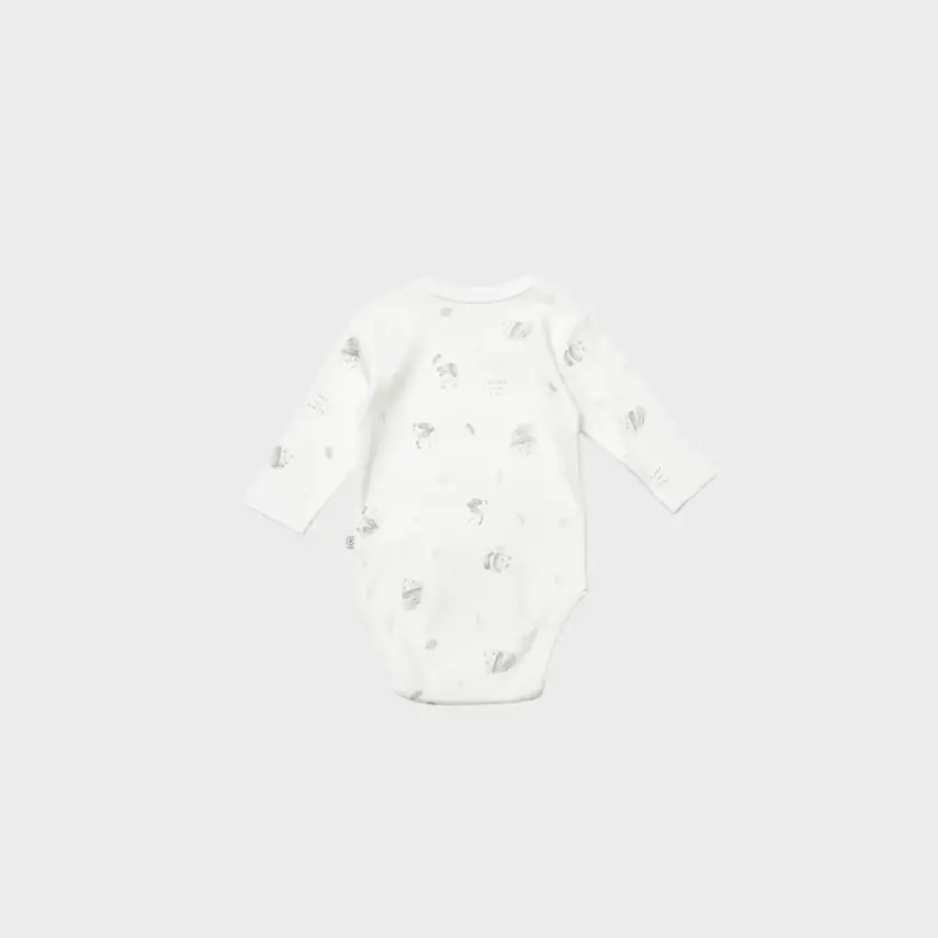 Bibaby Unisex Organik Body Uzun Kol Love Our Earth Yeşil - 5