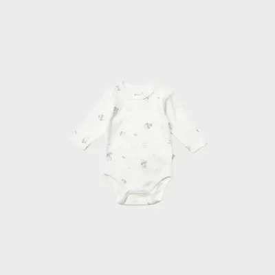 Bibaby Unisex Organik Body Uzun Kol Love Our Earth Yeşil - 3
