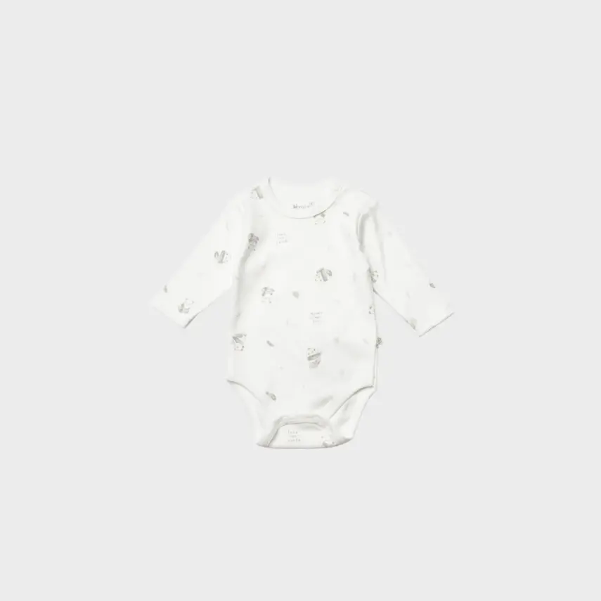 Bibaby Unisex Organik Body Uzun Kol Love Our Earth Yeşil - 3