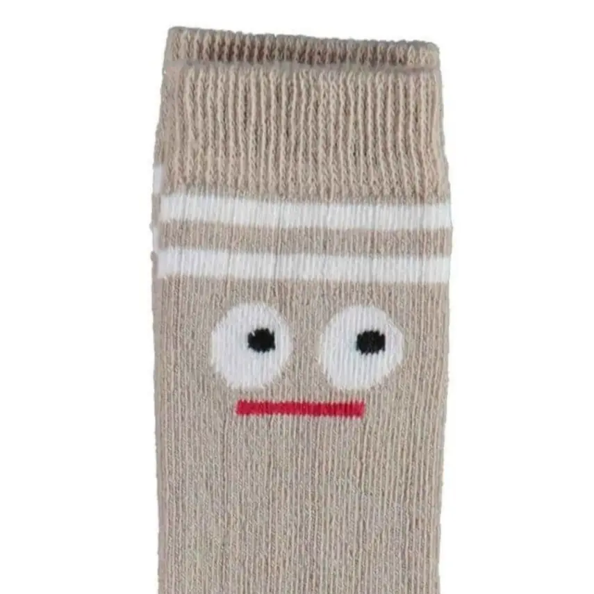 Bibaby Unisex Organik Çorap Dizaltı Animals Kahverengi - 4