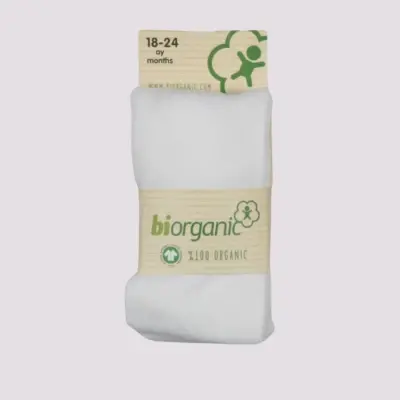 Bibaby Unisex Organik Çorap Külotlu Basic Ekru