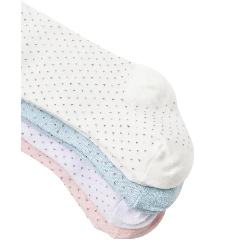 Bibaby Unisex Organik Çorap Külotlu Klasik Puanlı Ekru - 3