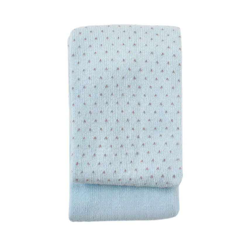 Bibaby Unisex Organik Çorap Külotlu Klasik Puanlı Mavi - 6