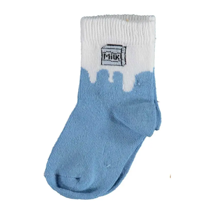 Bibaby Unisex Organik Çorap Soket Breakfast Saks - 1