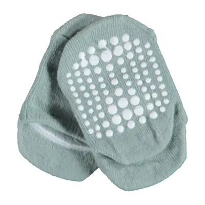 Bibaby Unisex Organik Çorap Soket Kaymaz Taban Points Nil