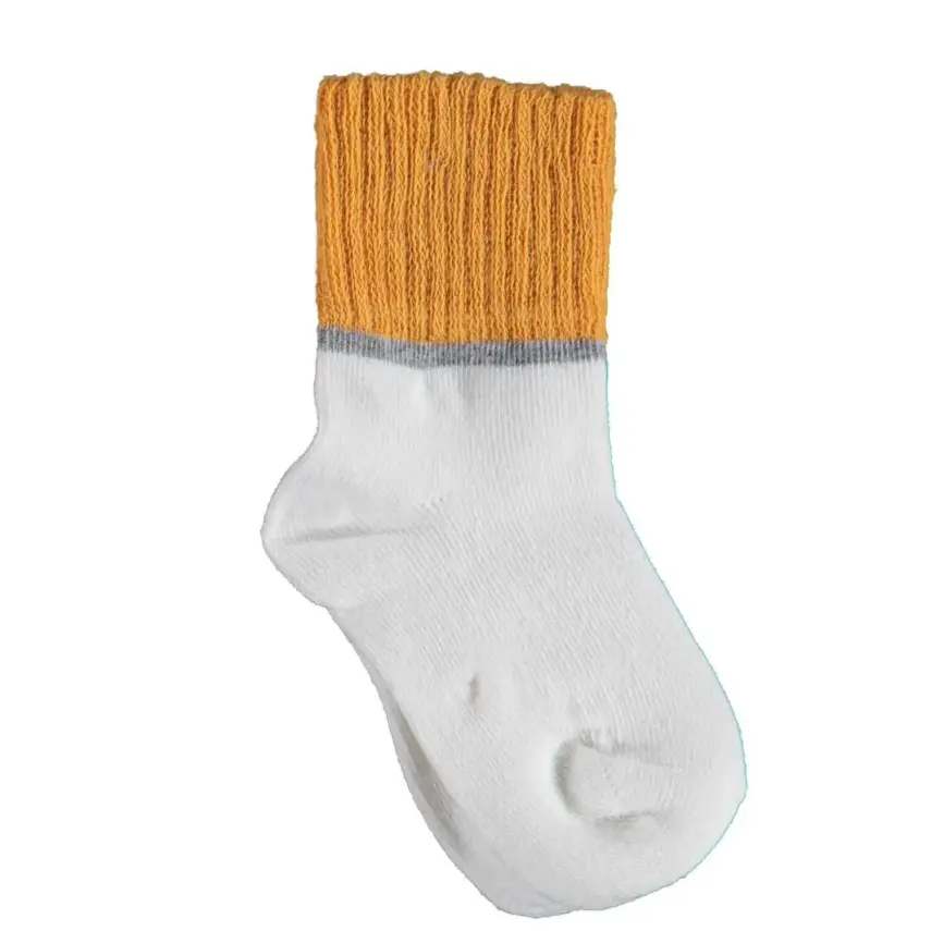 Bibaby Unisex Organik Çorap Soket Kısa Lady Ekru - 1