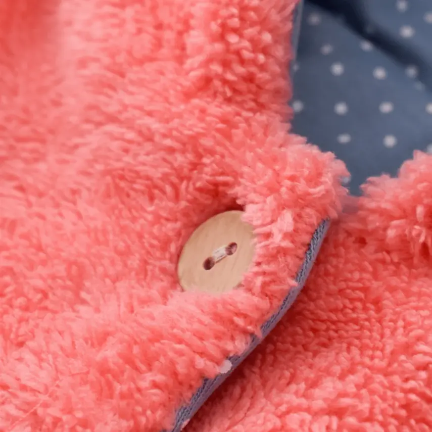 Bibaby Unisex Organik Hırka Wild Flowers Coral - 5