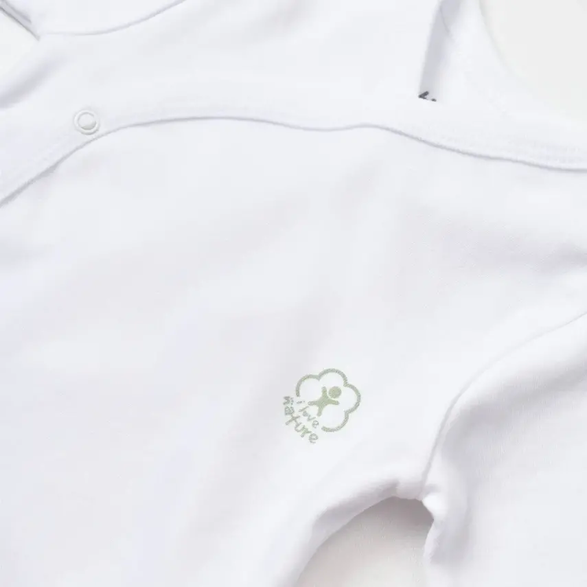 Bibaby Unisex Organik İç - Dış Zıbın Nature Beyaz - 9